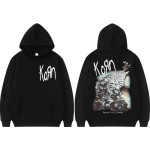 Rock Band Korn Ftl 25 Follow The Leader Toodete Hupparid Mood Vintage Hupparitega Dressipluusid Mehed Naised Vabaaja &Uuml;le suuruse Pulloverid XL gray