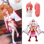 [NOKIJP] VTuber Cosplay Sakura Miko Cosplay Kost&uuml;&uuml;m, VTuber Cosplay Mikochi Sakura Miko Virtuaalne YouTuber VTuber Cosplay (Sakura Miko, 3XL)