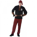 Jouet - VIVING - D&eacute;guisement Pirate - Taille XXL - Inclus: Bandana, Chemise, Pantalon puhas