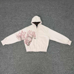 2KWEIRD Lukuga Huppar T&auml;navastiil Y2K Uus Punk Ameerika Hip Hop Dressipluus Unisex Vabaaja Huppar S valge