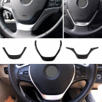 Auto s&uuml;sinikkiust tekstuuriga sisemine roolipaneeli raami katte trimm BMW 3-seeria F30 F32 F34 2013 2014 jaoks silver C
