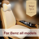 Plush autoistme kattepadi Benz C117 C209 W204 W205 X253 C253 X204 W212 W164 W211 E230 E280 E350 autotarvikutele 2pcs Pale Mauve