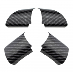 4 tk/komplekt s&uuml;sinikkiust auto salongi rooliratta katte katte kleebis Ford Focus MK2 2005&ndash;2011 kaunistuseks
