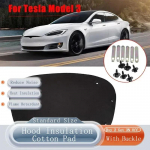 Front Hood Engine Soundproof Cotton Heat ulation Pad Cover Mat For Tesla Model 3 2017- Anti-Shock Plate Car Modification