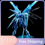Uus laos Toode MG 1/100 Freedom 2.0 L&auml;bipaistev Sinine Versioon Action Model Montaažimudel Komplekt Anime Kuju S&uuml;nnip&auml;evakingitused NO BOX