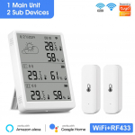 WiFi Ilmajaam Digitaalne Toatemperatuuri M&otilde;&otilde;tja Sise- ja V&auml;lis&otilde;hu Niiskusm&otilde;&otilde;tja Digitaalne Niiskusm&otilde;&otilde;tja Termomeeter Sise- ja V&auml;listingimusteks China Mainland