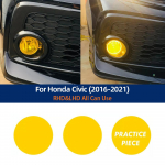 For Honda Civic 2016 2017 2018  Car Fog Light Protection Film Yellow Anti scratch PVC Protective Film Sticker for Civic 2016-2021
