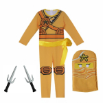Cosplay T&auml;iskasvanute Viimane Rollim&auml;ngu Kost&uuml;&uuml;m Kombinesooni Komplekt Halloweeni J&otilde;ulupeo Ninjat Superkangelase Komplekt 140 orange