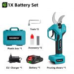 NewBeny 2 k&auml;iku 65mm harjadeta elektriline oksak&auml;&auml;r puuviljapuu bonsai p&uuml;gamisk&auml;&auml;r v&otilde;imsust&ouml;&ouml;riistad Makita 18V aku jaoks pin 1x Battery-EU plug