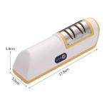 K&ouml;&ouml;gi elektriline noateritaja Multifunktsionaalne automaatne professionaalne k&ouml;&ouml;ginoateritaja majapidamisnoateritaja 17.8X5.8cm kollane