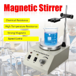 250W Labori kiiruse reguleeritav segisti Ilma vibratsioonita USA/EL/AU pistik Sile t&ouml;&ouml; 110/220V 1000ml Kuumutusplaat Magnetsegisti AU