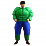 T&auml;ispuhutav Kapten Hulk Superkangelase Cosplay Tunked Kost&uuml;&uuml;m Halloweeni jaoks Meestele Pidu One Size