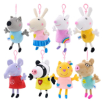Ehtne Peppa Hirsik Palusm&auml;nguasi Lastele V&auml;ike V&otilde;lu Nukk V&otilde;tmehoidja Kott V&otilde;lu Laste S&uuml;nnip&auml;evakingitus 19cm gray