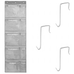 1/2 tk Seinale riputatavad riiete hoiukotid &uuml;le ukse, ukse taga aluspesu organiseerija, igan&auml;dalane l&auml;bipaistev garderoobi mitmeotstarbeline organiseerija, riputatav 1Pcs hall v&auml;rv