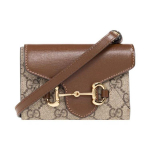 Gucci Horsebit 1955 Reguleeritava &Otilde;larihmaga Sidurikott Naiste Crossbody Kott Beež Eebenipuu 699761-92TCG-8563 Gift Set(Basic Set+Box+Shopping Bag)