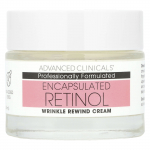 Advanced Clinicals, kapseldatud retinool, kortsudevastane kreem, 2,5 fl oz (74 ml)
