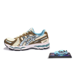 ASICS GEL Kayano 12.1 Kulumiskindel Madal FF BLAST PLUS Kummist Tald Treening Jooksusaapad Unisex Sinine Pruun 1203A827-101GWP 40
