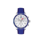 TISSOT Time Jog Kollektsioon Kvartsmehhanismiga Meeste Kell Kell 42mm Valge sihverplaadi Roostevabast terasest korpus T095.449.17.037.00 Blue Strap