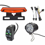 24&ndash;48 V elektrijalgratta eesmise tagatule komplekti helisignaali esitulede l&uuml;liti Ebike Turn funktsionaalne tagatule elektriline jalgrattatarvikud