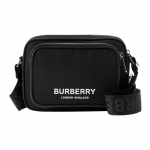 Burberry Paddy Kirjalogo Reguleeritav &Otilde;larihm T&otilde;mblukuga Sulgemine Nahkdetailidega Crossbody Kott Meeste kotid Must 80490941 Dust Bag Only