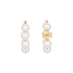 Tory Burch Minimalistlik Mood Topelt T-logo R&otilde;ngask&otilde;rvar&otilde;ngad Naiste k&otilde;rvar&otilde;ngad Messing 140674-960 White,F