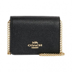 Coach Keti Rahakott Seeria 10 Nahast Mini &Otilde;la Crossbody Kott Naiste kotid Must C0059-IMBLK