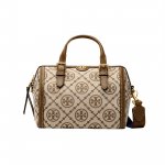 Tory Burch T Monogramm L&otilde;uend ja Nahk Boston Koti Reguleeritava &Otilde;larihmaga Naiste K&auml;ekotid Sarapuup&auml;hklipruun 83970-371 Basic Set (Bag+Dust Bag)