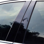 4 tk L&auml;ikiv must sammaspost Sobib MERCEDES CLS C219 2006 2007 2008 2009 2010 2011 Uksepoolne aknakate Dekoratiivsed Tarvikud must