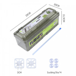 Plastikust &uuml;mbrise jaoturi fikseerimine fooliumiga toidukile l&otilde;ikuriga toidukile plastikust terava jaoturi l&otilde;ikuri organiseerija k&ouml;&ouml;git&ouml;&ouml;riistade tarvikud