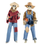 Animaalne liikumisega heliga aktiveeritav muusikaline mitmekeelne banjo skelettide duo Halloweeni s&uuml;giseline siseruumides helendav skelett skeleti dekoratsioon One Size brown