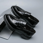 Nahksed meeste vabaajajalatsid, &otilde;ues mood, Zapatos br&auml;ndi meeste mokassiinid, hingavad libisevad jalan&otilde;ud, meeste mokassiinid 6.5