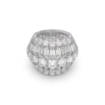 Swarovski Hyperbola Moodne Mitmek&uuml;lgne Trendikas Roodiumiga Pinnatud Tsirkooniumi S&otilde;rmus Naiste s&otilde;rmused Valge 5598341 52