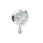 Pandora V&auml;rviline Lilleline Lugu Elegantne Moodne Helme Ripats Unisex Ripats H&otilde;be 797999 Sterling Silver
