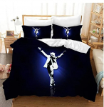 3D Tr&uuml;kitud Michael Jackson Voodipesu Komplekt Poistele T&uuml;drukutele &Uuml;heinimese Suurus Kuninganna Suurus Tekikott Padjap&uuml;&uuml;r Voodi Lapsed T&auml;iskasvanud Mood Kodu Tekstiil EU single(135x200cm)