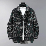 S&uuml;gisene meeste teksajakk, pikk, raskekaaluline lahtine plusssuuruses retrojope Paks mees, mitmek&uuml;lgne vabaaja t&ouml;&ouml;riietus 4XL-12XL 10XL must