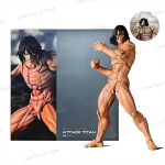 Revoltech Amazing Yamaguchi Attack on Titan Eren Jaeger Eren Yeager Liigutatav PVC Tegevusmudel Kuju M&auml;nguasjad Kujud Kollektsiooninukk Esmaklassiline Kvaliteet gray