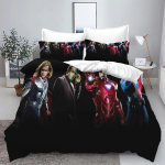 The Avengers Kangelane Tekikott Padjap&uuml;&uuml;r Voodipesukomplekt T&auml;iskasvanud Poiss T&uuml;druk Magamistoa Kaunistus Lapsed &Uuml;ksik Kahekordne Suur Suurus 140x200cm