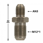 Universaalne AN3 kuni M10x1/AN3 kuni M12x1.0 Meessoost Flare Roostevabast terasest Piduri vooliku Siduri liini &Otilde;li vooliku liitmik Adapter Auto tarvikud An3 to M12x1.0