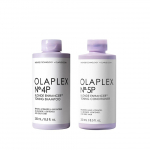 Olaplex No.4P Blonde Enhancer Toning Shampoo ja No. 5P Blondi T&auml;iustamine