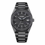 CITIZEN Attesa seeria 100 meetrit veekindel moodne stiil kerge kvarts titaanist rihm 39mm meeste k&auml;ekell hall sihverplaat CB3045-61E sinine
