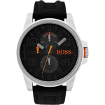 Hugo Boss 1550006 Oranž Detroit Meeste K&auml;ekell 48mm must