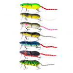 7 tk 8 cm / 15,3 g hiire meelituss&ouml;&ouml;t konksuga, 2-osaline, pika viskega, biooniline rott, k&otilde;va kunstlik s&ouml;&ouml;t, magevee- ja soolavee kalastustarvikud 7pcs