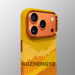 Minimalistlik k&otilde;rgetasemeline &auml;ri Kevlarist s&uuml;sinikkiust &uuml;mbris iPhone 17 Pro Maxile, ametlik oranž Magsafe juhtmevaba laadija katteks iPhone17 Pro