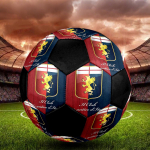 Genoa CFC Sisejalgpall V&auml;rviline Masin&otilde;mmeldud PVC Suurus 5 Meeskonna Treening V&otilde;istluseks Valmis Vastupidav K&otilde;rge P&otilde;rkega Lahe Spordikingitus