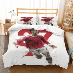 Jalgpall Cr7 Voodipesukomplekt Ronaldoo Tekikott Padjap&uuml;&uuml;r Lapsed T&auml;iskasvanud Poiss T&uuml;druk Magamistoa Kaunistus &Uuml;he-kahekohaline Suur Suurus 100x135cm-2pcs