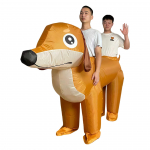 Kahe Inimese Taksi T&auml;ispuhutav Kost&uuml;&uuml;m - Naljakas Peo Koerakene Cosplay One Size (Adult 150-190cm)