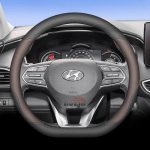 Nahast auto roolikatete Hyundai I30 Tucson Ioniq N Grand I10 Elantra I30n I20 Ix35 Palisade Ix20 Kona Santa fe jaoks black D type