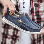 Meeste Kingad Klassikalised Denimist L&otilde;uend Kingad Hingavad Vabaaja Kingad Mugavad Slip-on Loafers Meeste S&otilde;idu Jalan&otilde;ud Chaussure Hommes 39 sinine