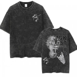 Vintage Pesu Masinap&uuml;stol Kelly MGK Lost Americana Tuur 2026 T-s&auml;rk Mehed Naised Harajuku Streetwear Vabaaja L&uuml;hikeste Varrukatega T-s&auml;rgid S mitmev&auml;rviline