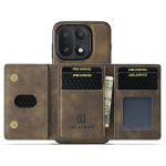 DG.MING M2 seeria OnePlus 15 5G jaoks PU-nahast kolmekordne rahakott mitme kaardipesa ja taskuga